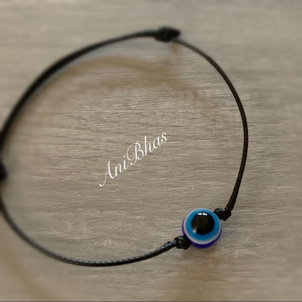 Evil Eye Protection Wax Cord Bracelet